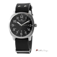 Black Leather Watch