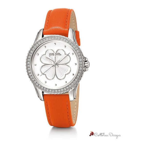 Orange Leather Watch