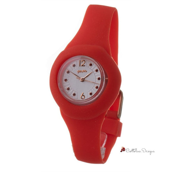 Red Silicone Watch