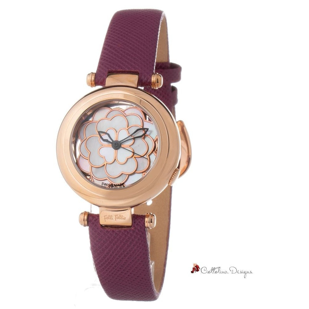 Purple Leather Watch