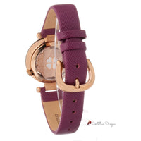 Purple Leather Watch