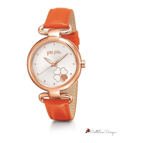 Orange Leather Watch