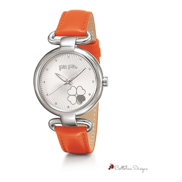 Orange Leather Watch