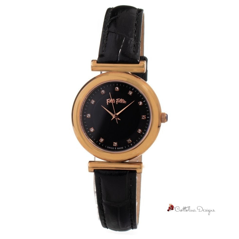 Black Leather Watch