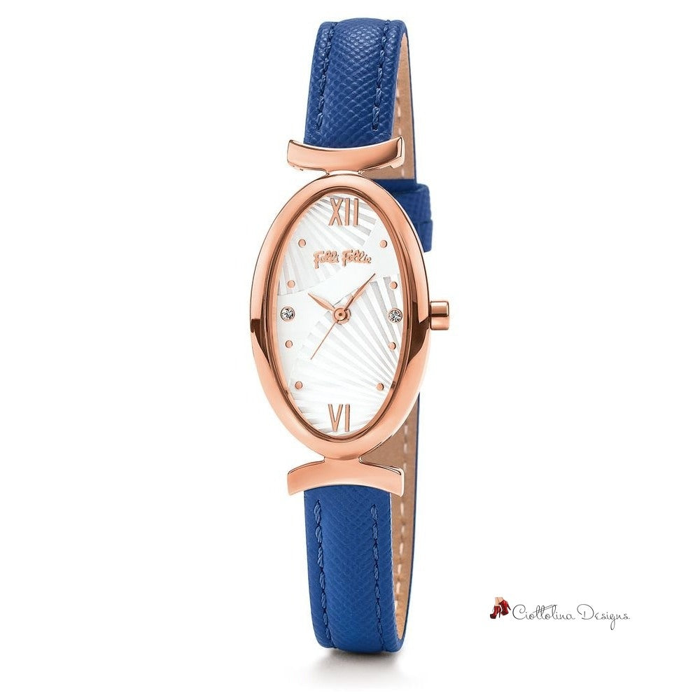 Blue Leather Watch