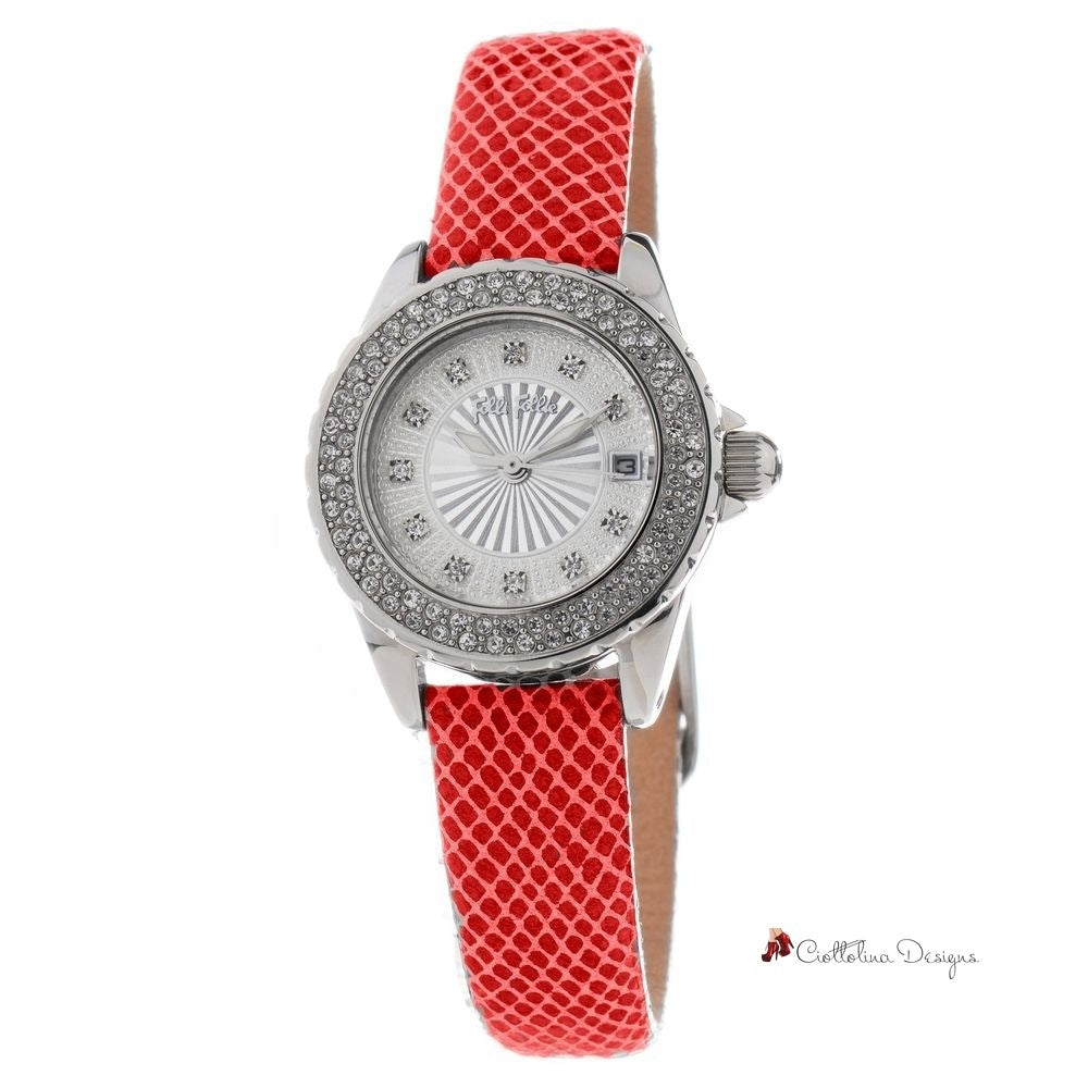 Red Leather Watch