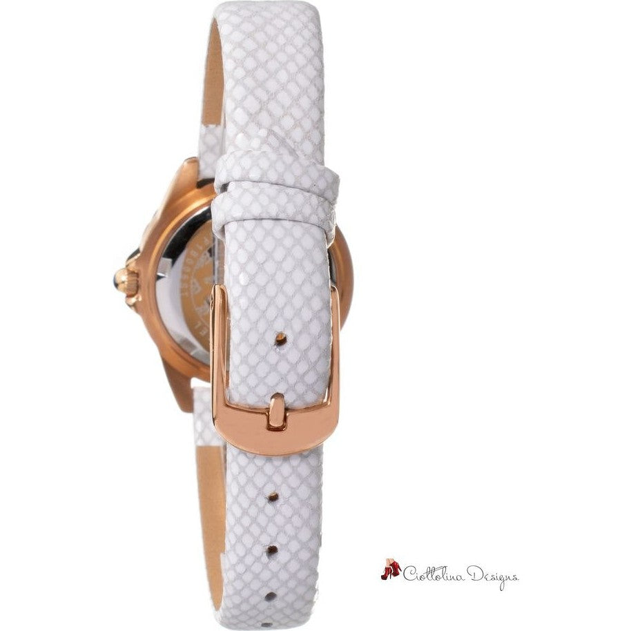 White Leather Watch