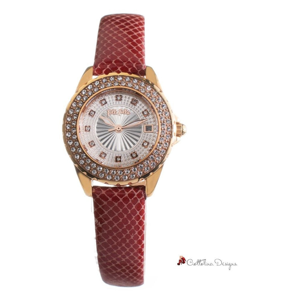 Red Leather Watch