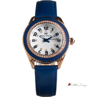 Blue Leather Watch