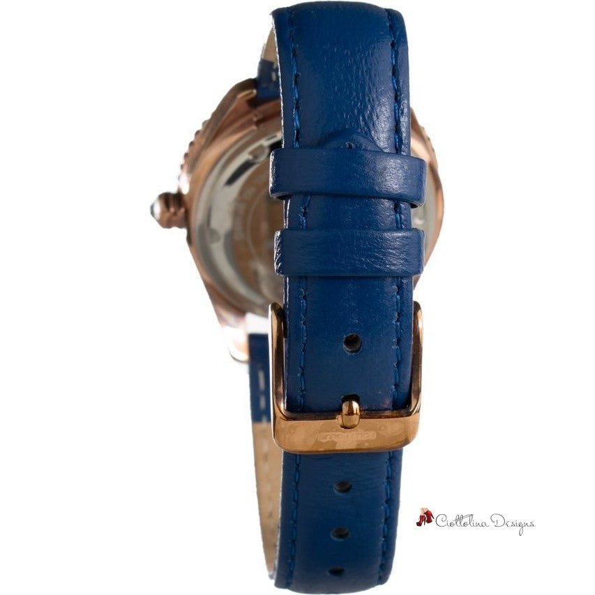 Blue Leather Watch