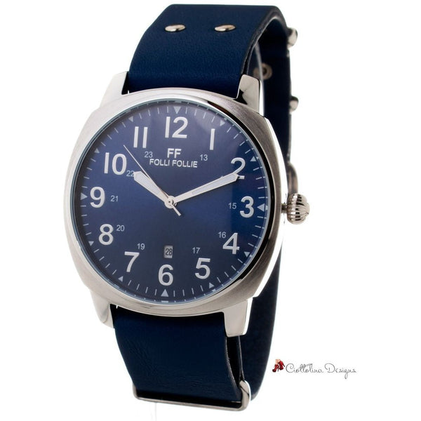 Blue Leather Watch