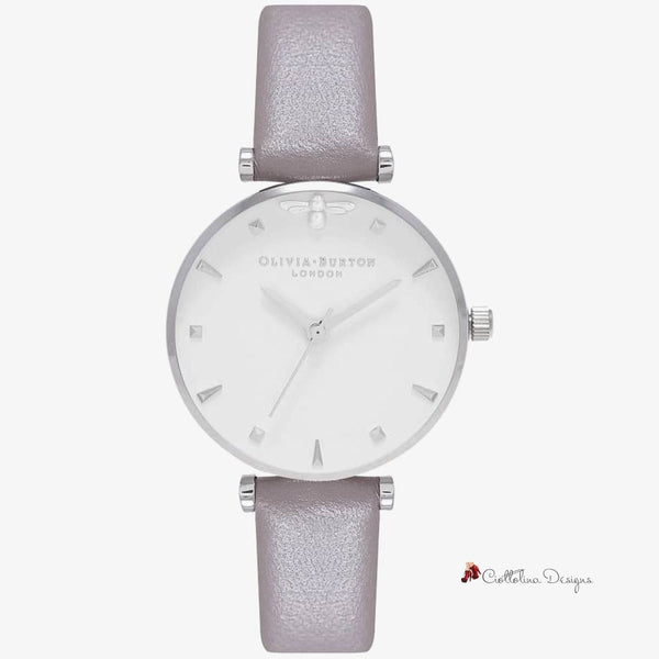 Gray Synthetic Leather Watch