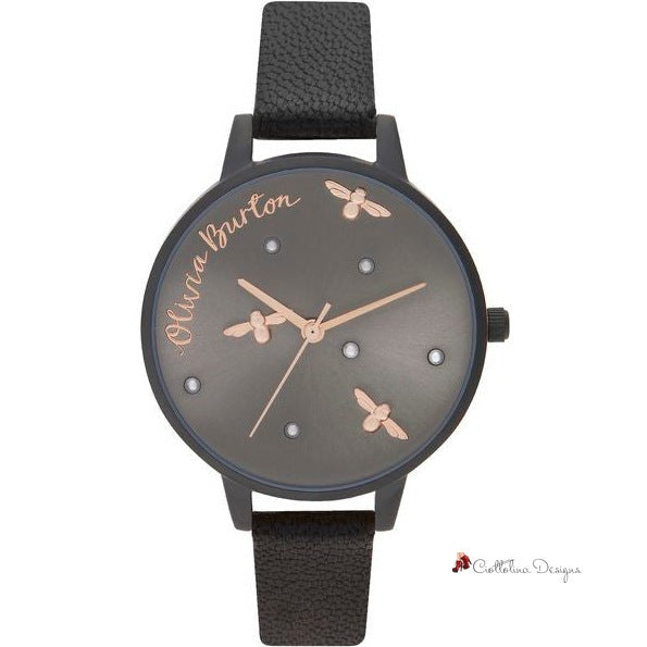 Black Leather Watch