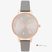 Gray Synthetic Leather Watch