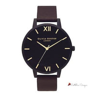 Black Synthetic Leather Watch