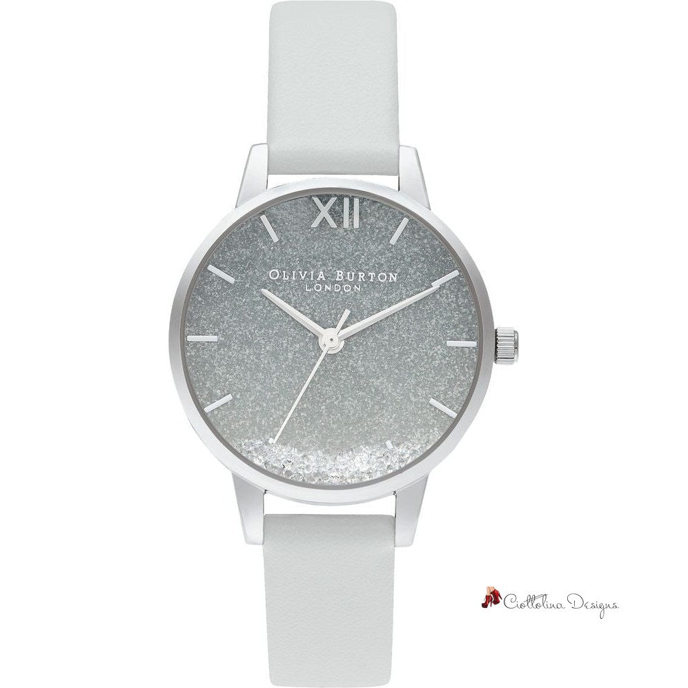 Gray Leather Watch