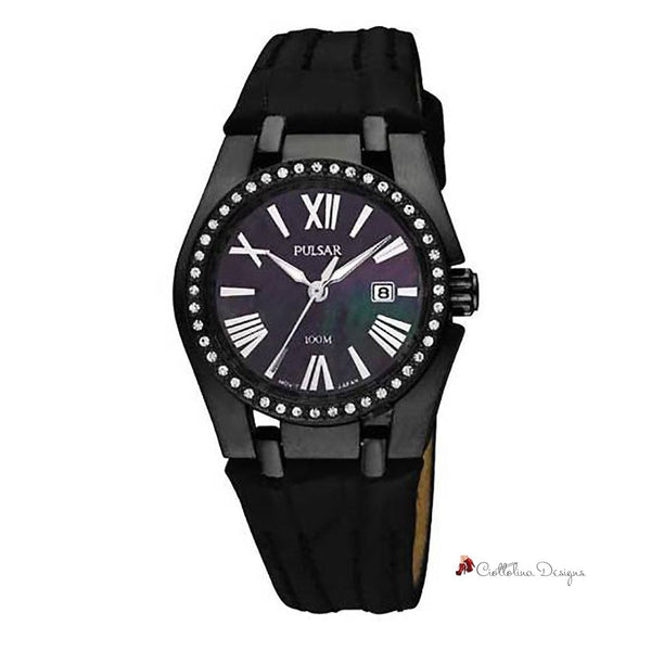 Black Leather Watch