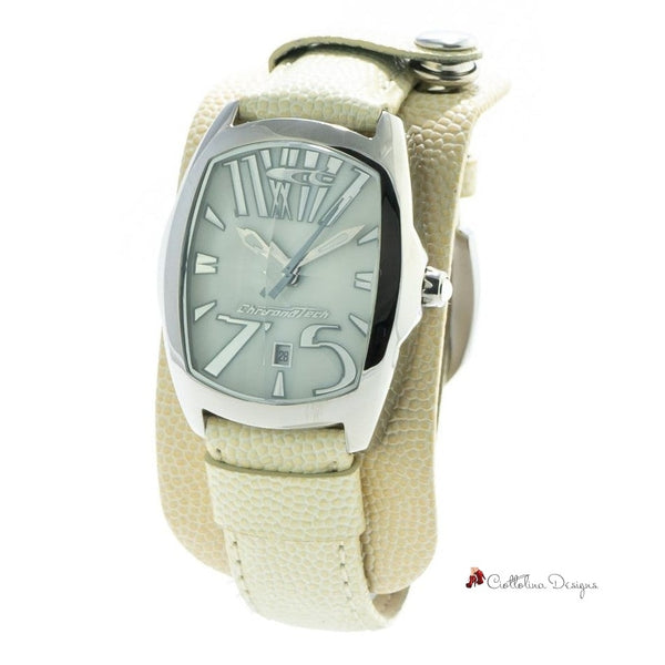 Beige Leather Watch