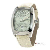 White Leather Watch