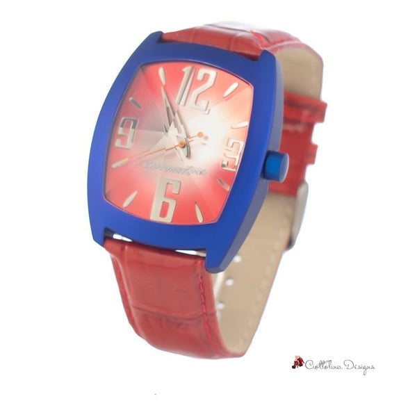 Red Leather Watch