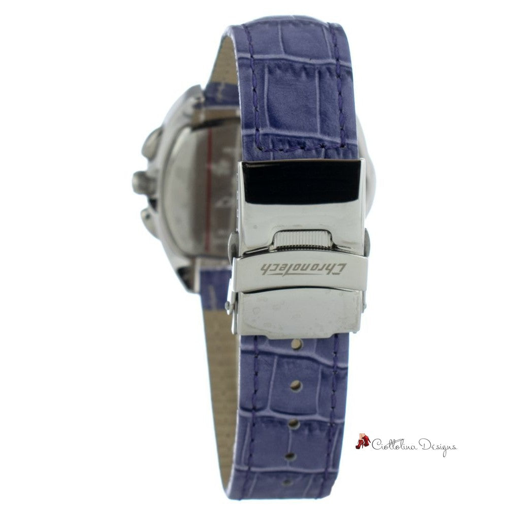 Purple Leather Watch