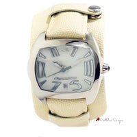 Beige Leather Watch