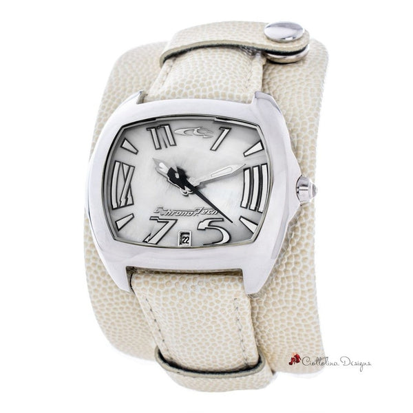 Beige Leather Watch