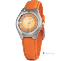 Orange Leather Watch