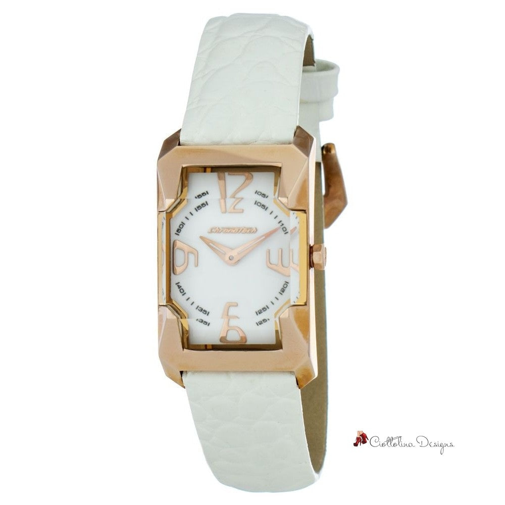 White Leather Watch