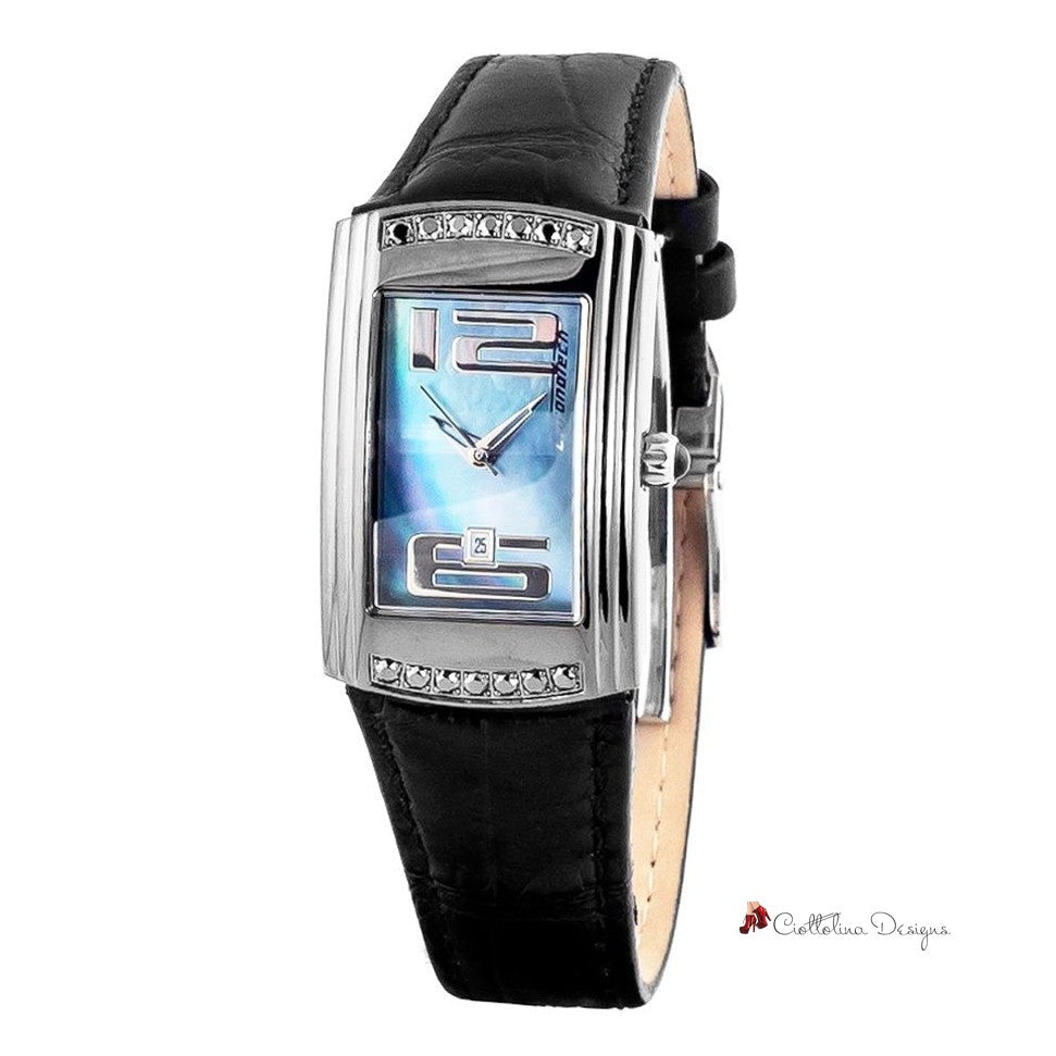 Black Leather Watch