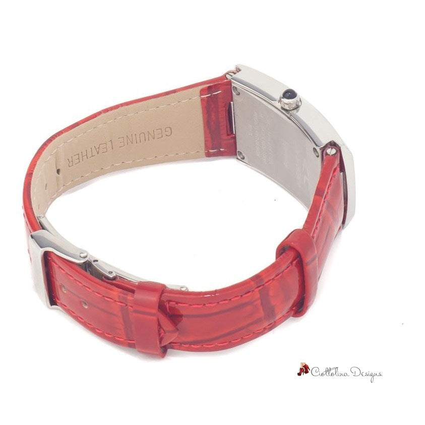 Red Leather Watch