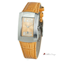 Orange Leather Watch