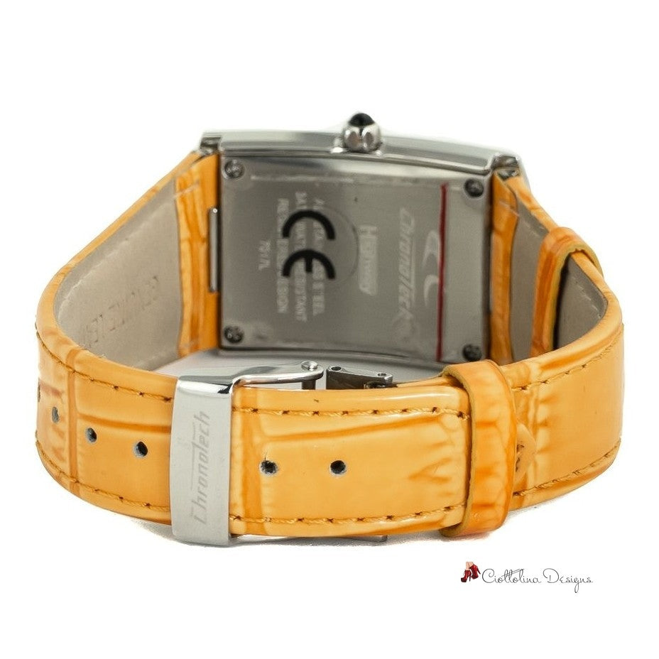 Orange Leather Watch