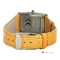 Orange Leather Watch