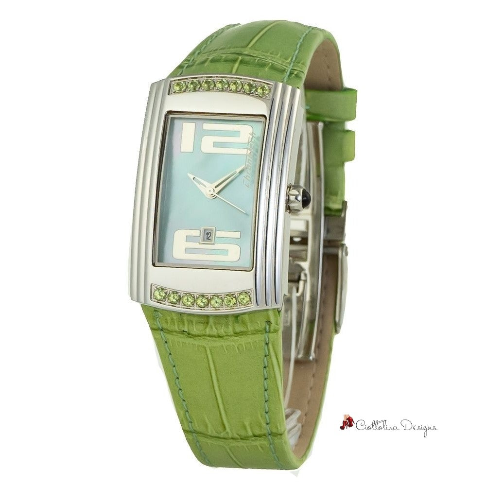 Green Leather Watch