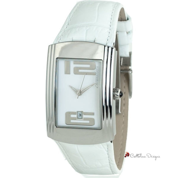 White Leather Watch