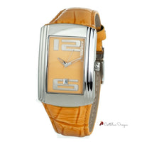 Orange Leather Watch