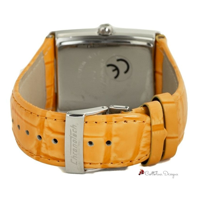 Orange Leather Watch