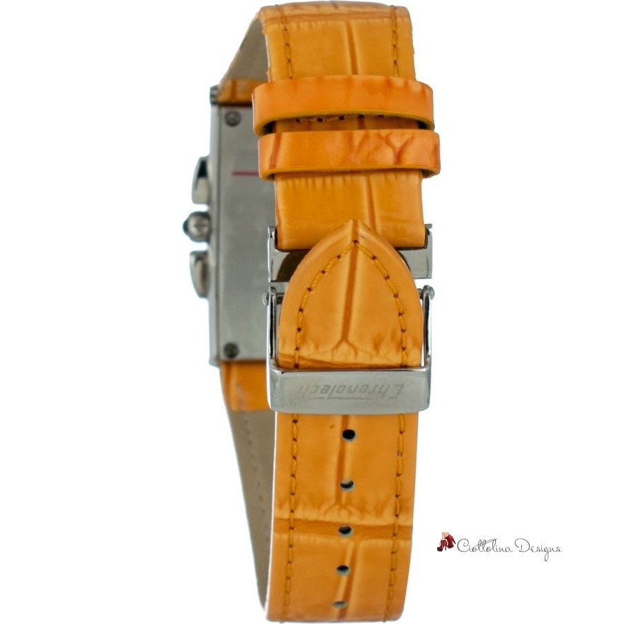 Orange Leather Watch