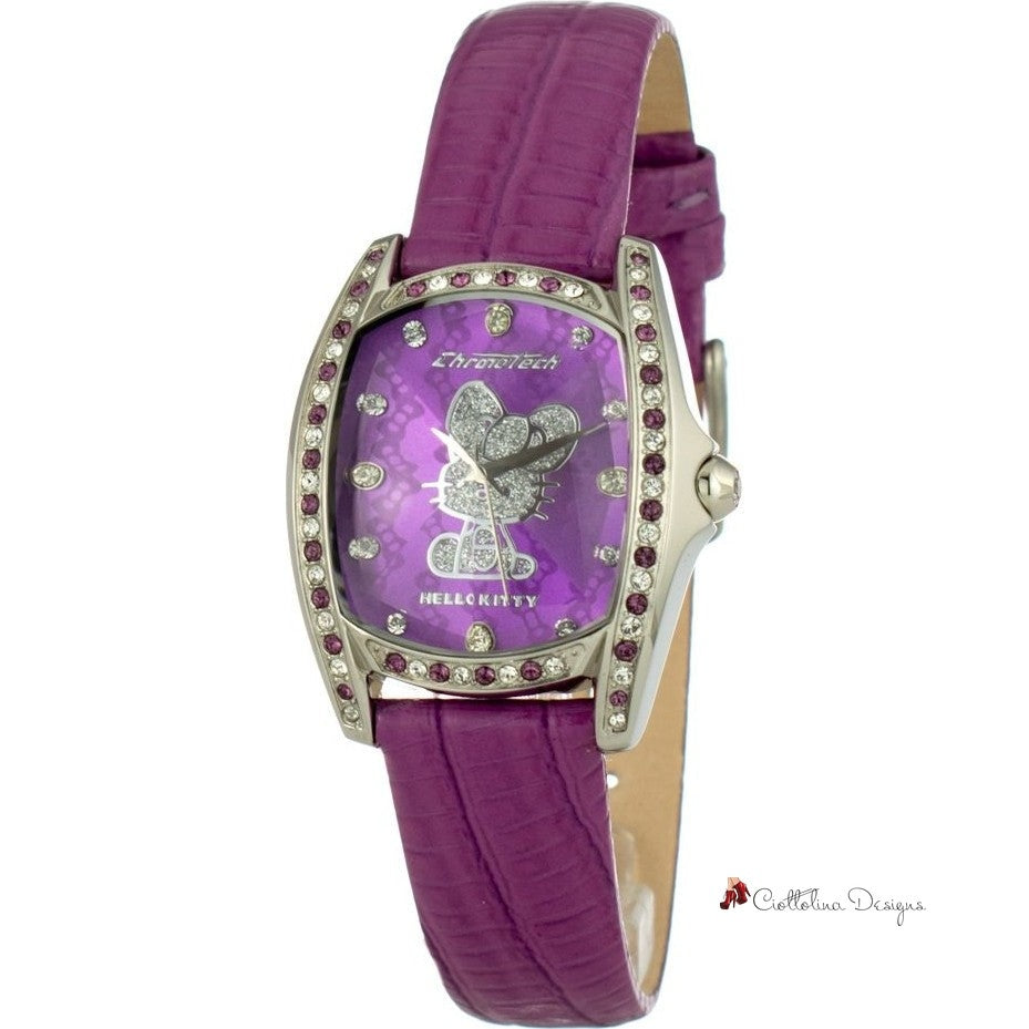 Purple Leather Watch