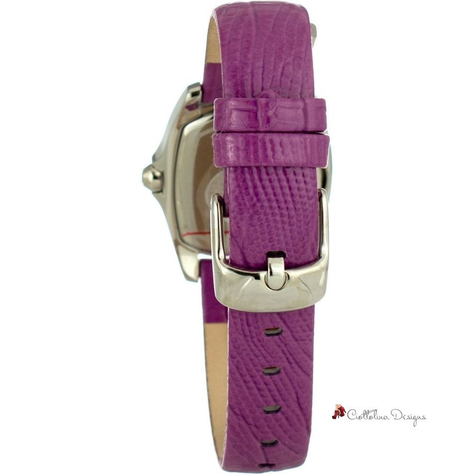 Purple Leather Watch