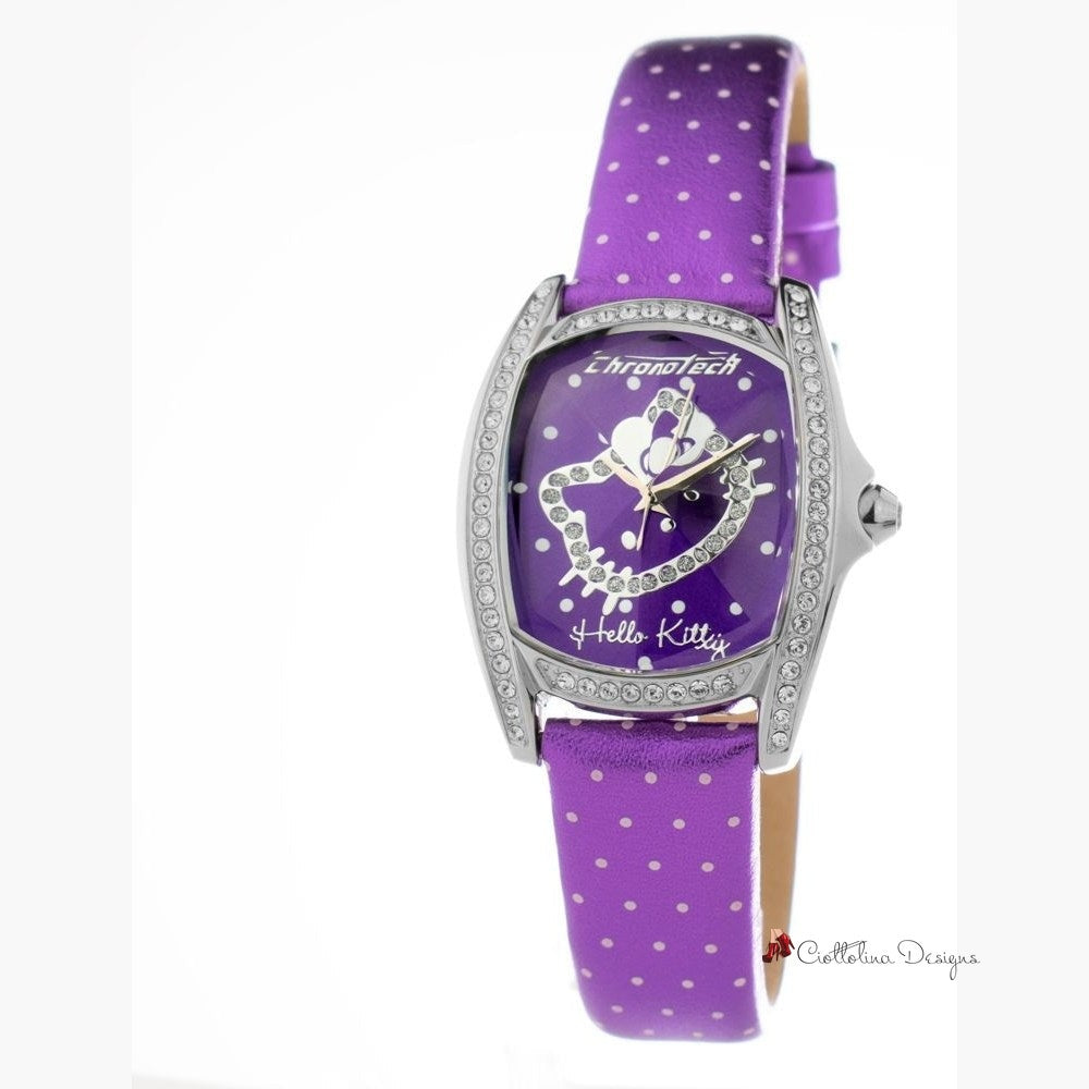 Purple Leather Watch