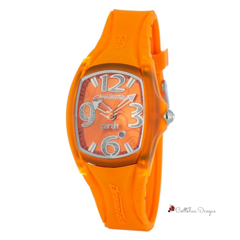 Orange Rubber Watch