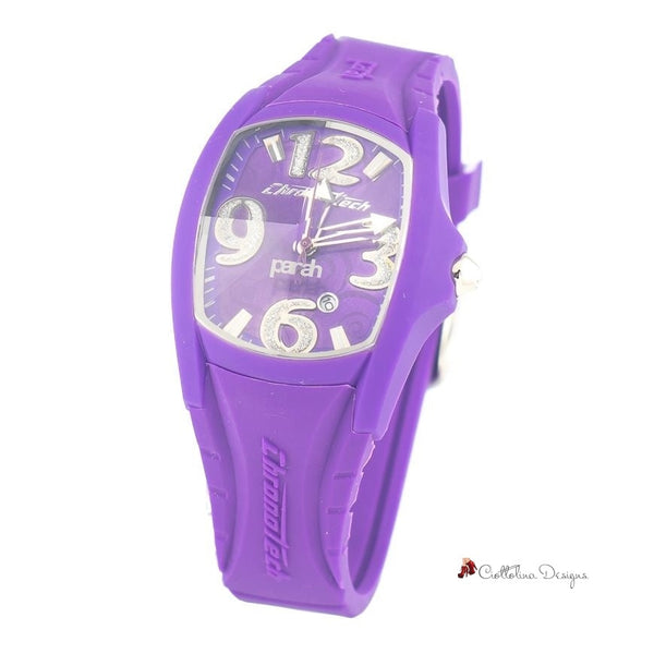 Purple Rubber Watch