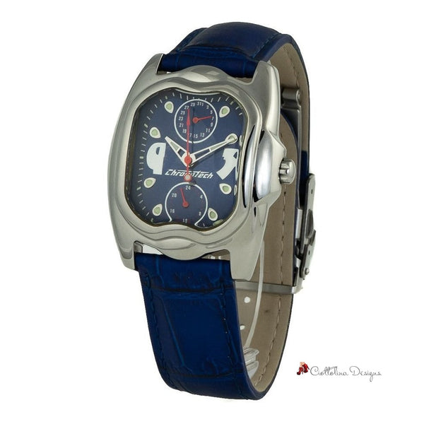 Blue Leather Watch