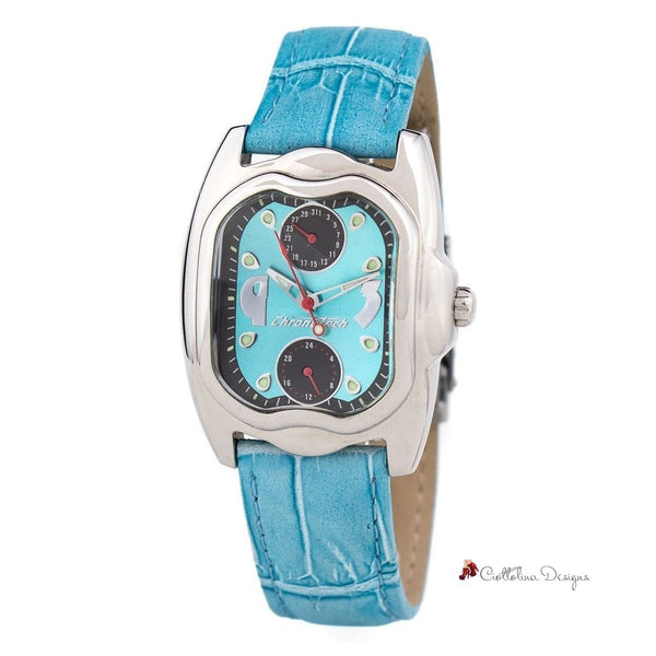 Blue Leather Watch