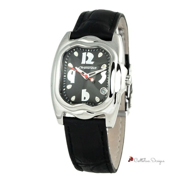 Black Leather Watch