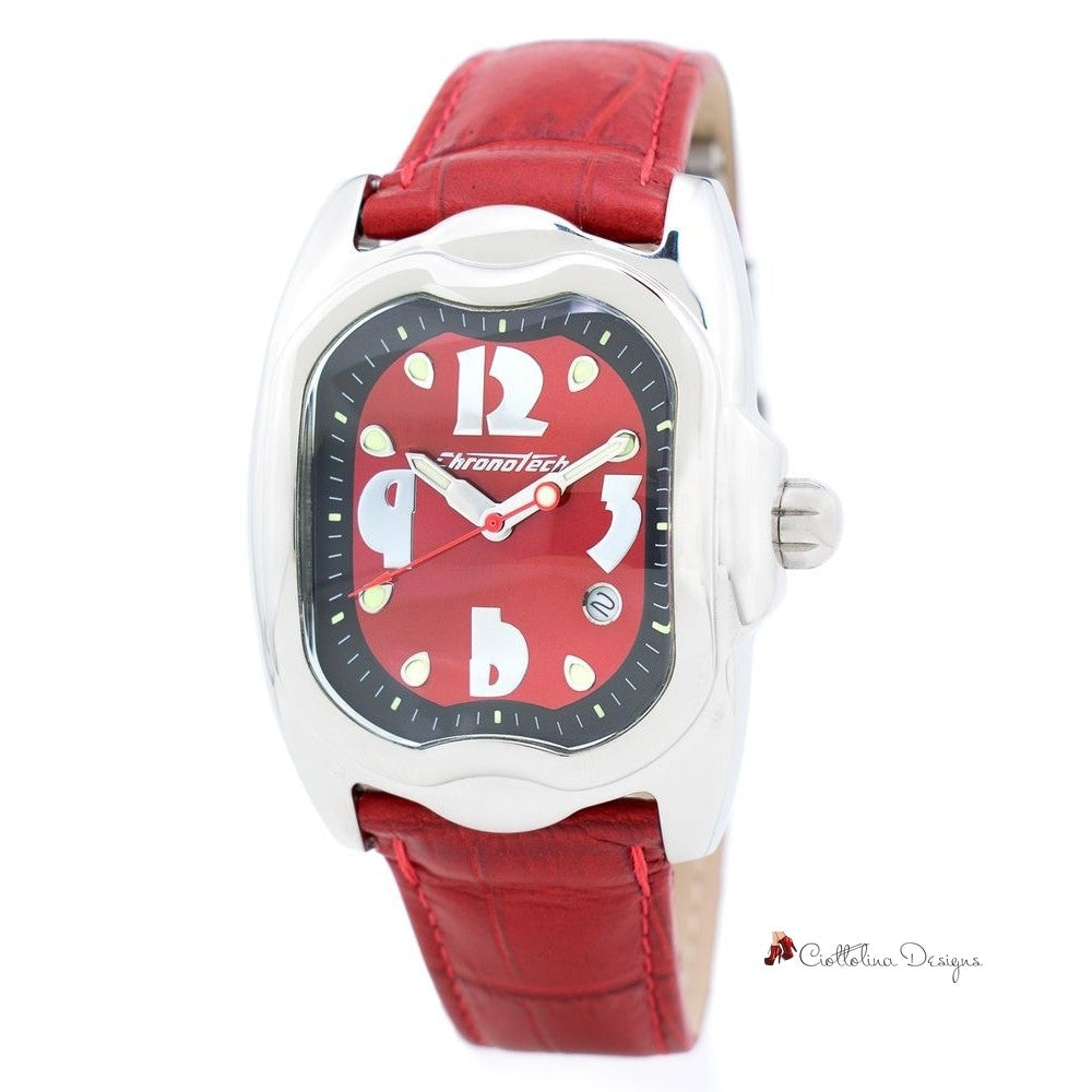 Red Leather Watch