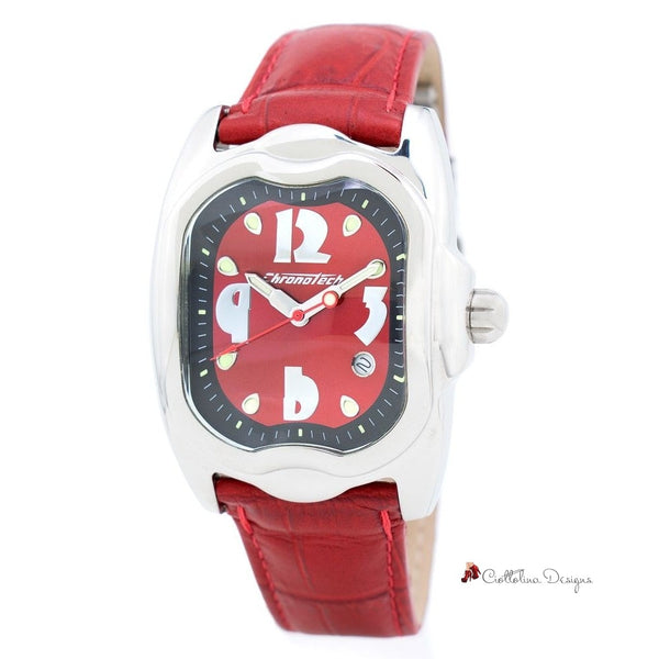 Red Leather Watch