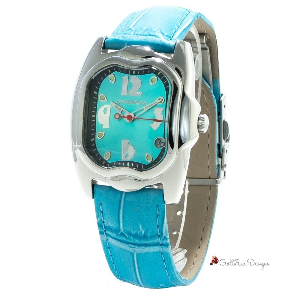 Blue Leather Watch